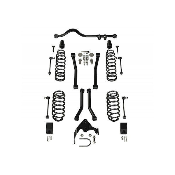 Teraflex JKU 4-DOOR 3" LIFT KIT W/ 4 SPORT FLEXARMS & TRACK BAR 1156224 - main